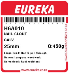 H6A010 - Clout Nail -H6A010_label_T